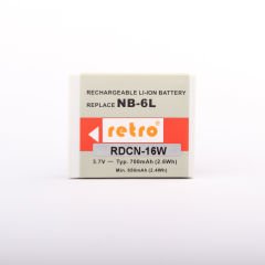 RETRO Canon NB-6L Kamera Pili