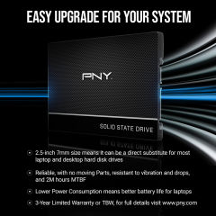 PNY CS900 250GB 535/500MB/s 2,5'' SATA3 SSD (SSD7CS900-250-RB)