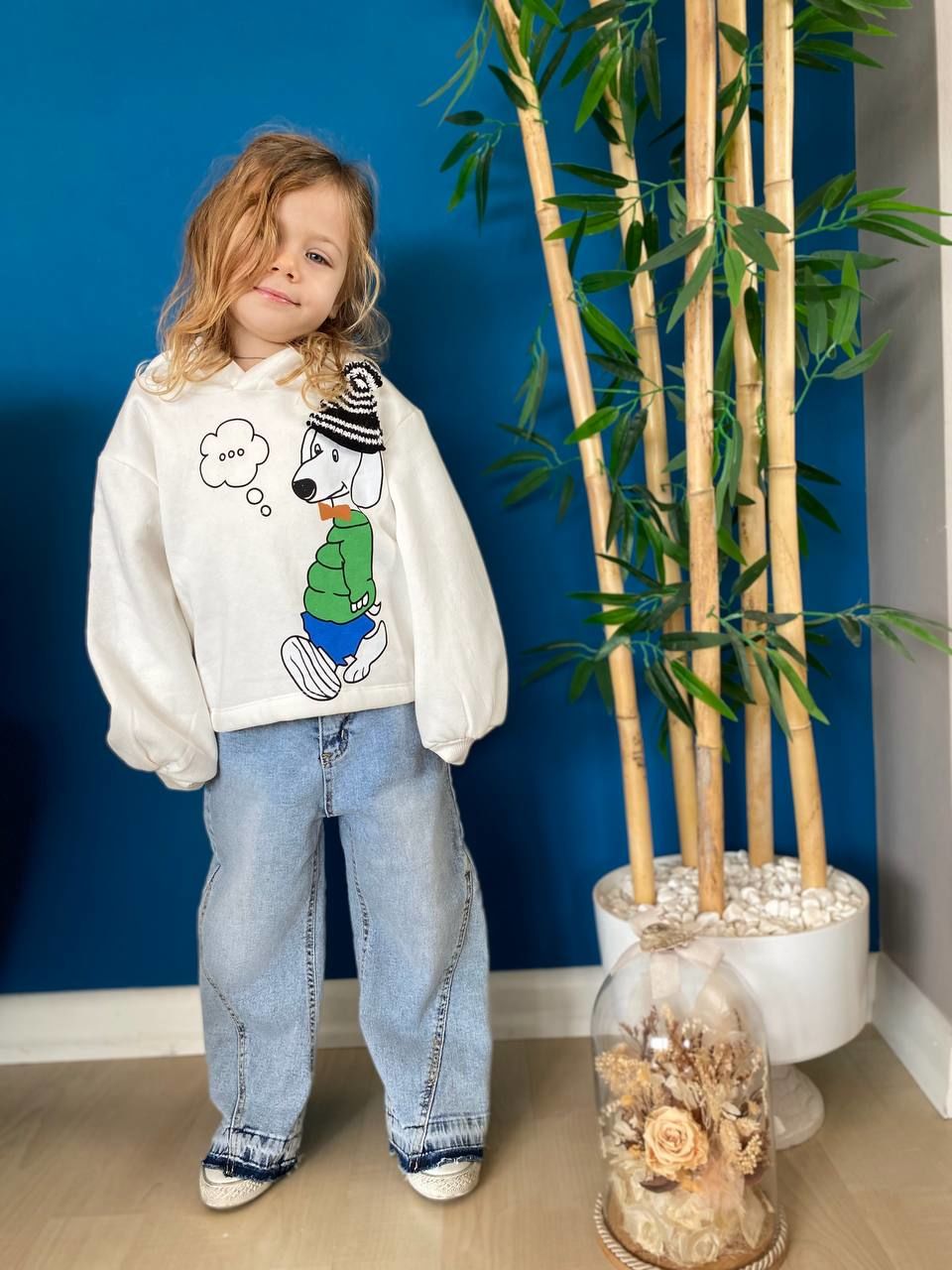 Kız Çocuk Snopy Sweatshirt