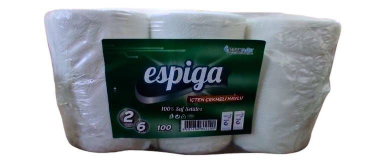 Espiga İçten Çekmeli Havlu 6 Rulo 2.5 Kg