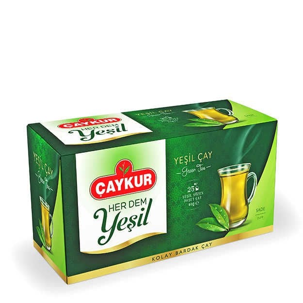 Çaykur Yeşil Çay Süzme  Sade 40 Gr