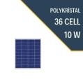 10W POLYKRİSTAL GÜNEŞ PANELİ