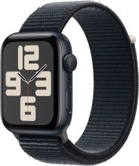 Apple Watch SE (2. nesil, 2023) GPS 44 mm Alüminym Kasa Akıllı Saat ve Gece Yarısı Spor Loop. Fitness ve Uyku Takibi, Trafik Kazası Algılama, Kalp Atış Hızı Takibi, Retina Ekran