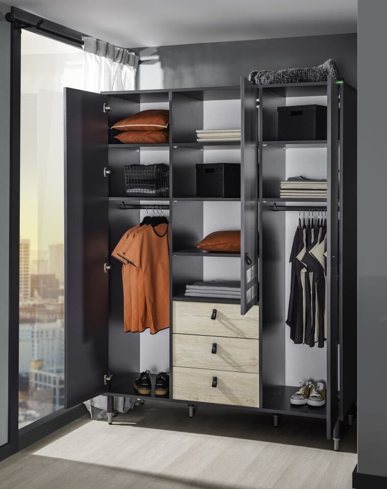 Motto 3 Doors Wardrobe