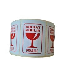 DİKKAT KIRILIR ETİKETİ 4000 ADET