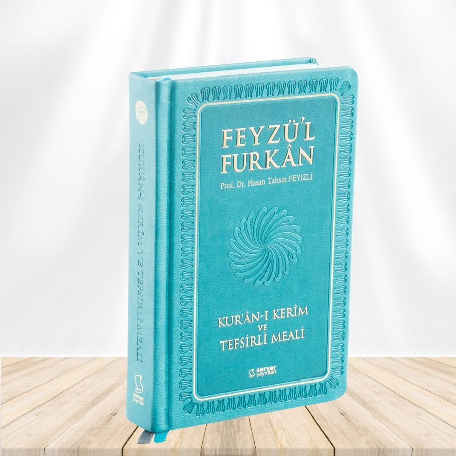 Feyzü'l Furkan Kur'ân-ı Kerîm ve Tefsirli Meali (Büyük Boy - Mushaf ve Meal - Ciltli) TURKUAZ