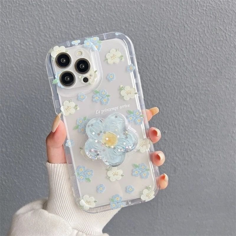 iPhone Uyumlu Pop Socket Aksesuarlı Telefon Kılıf