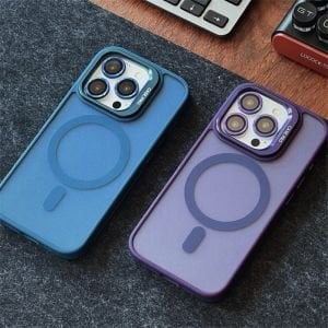 iPhone Uyumlu Lens Hediyeli Mat Magsafe Ultra Lüx Kılıf