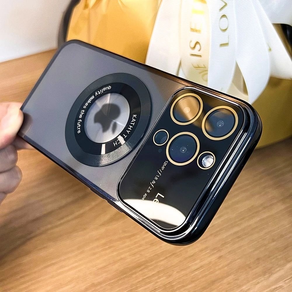 iPhone 14 Pro Lens Focus Mika Siyah Telefon Kılıfı