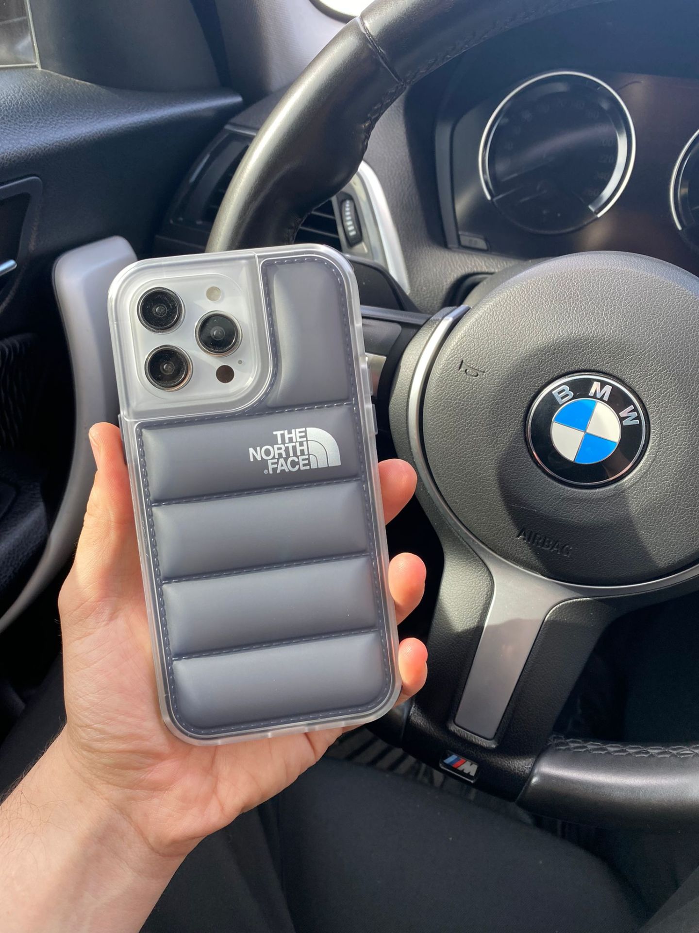 Samsung Uyumlu Kabartmalı Darbe Önleyici North Face Kılıf