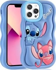 iPhone Uyumlu Stitch Silikon Telefon Kılıfı