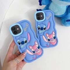 iPhone Uyumlu Stitch Silikon Telefon Kılıfı