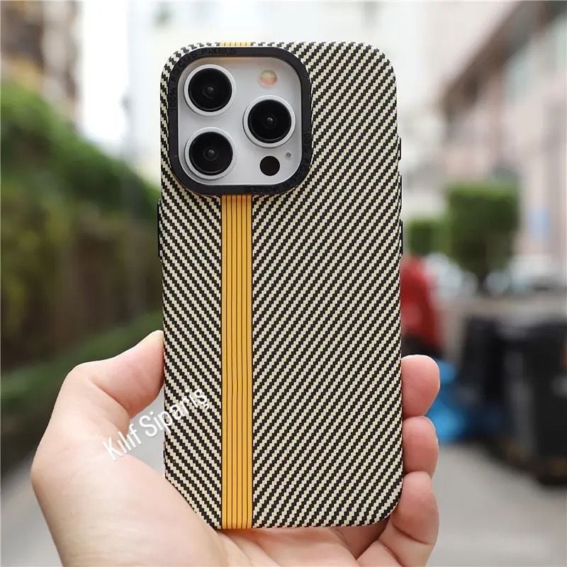 iPhone Uyumlu Carbon Line Telefon Kılıfı