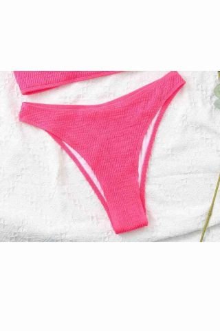 Aria's Closet Özel Fitilli Kumaş Bikini Altı Pembe