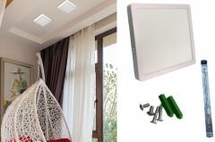 18W Sıva üstü led panel (kare)