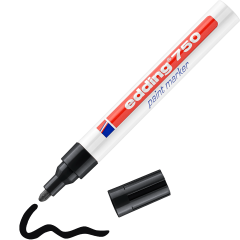 EDDİNG 750 TAM ÖRTÜCÜ BOYA KALEMİ SİYAH