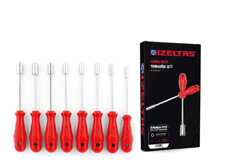İZELTAŞ LOKMA UÇLU TORNAVİDA SETİ 8 PARÇA