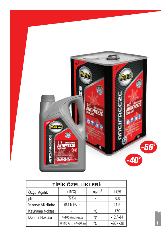 SÜPER ANTİFRİZ KIRMIZI 16L TNK