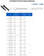 KABLO BAĞI SİYAH 9x710 MM