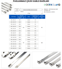 KABLO BAĞI PASLANMAZ 4.6x370 MM