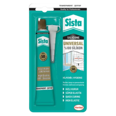 SİSTA UNİVERSAL %100 SİLİKON ŞEFFAF 50 G BLİSTER
