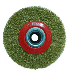 DAİRE FIRÇA SARI TELLİ 200x25 MM