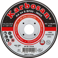 PASLANMAZ (İNOX) KESME TAŞI 115x1x22