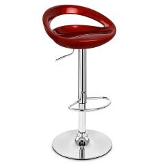 BR-450 ABS PLASTİK BAR SANDALYESİ KIRMIZI