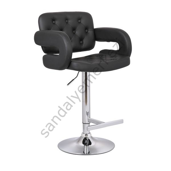 BR-459 KONFORLU GENİŞ DERİ BAR SANDALYE