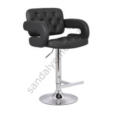 BR-459 KONFORLU GENİŞ DERİ BAR SANDALYE