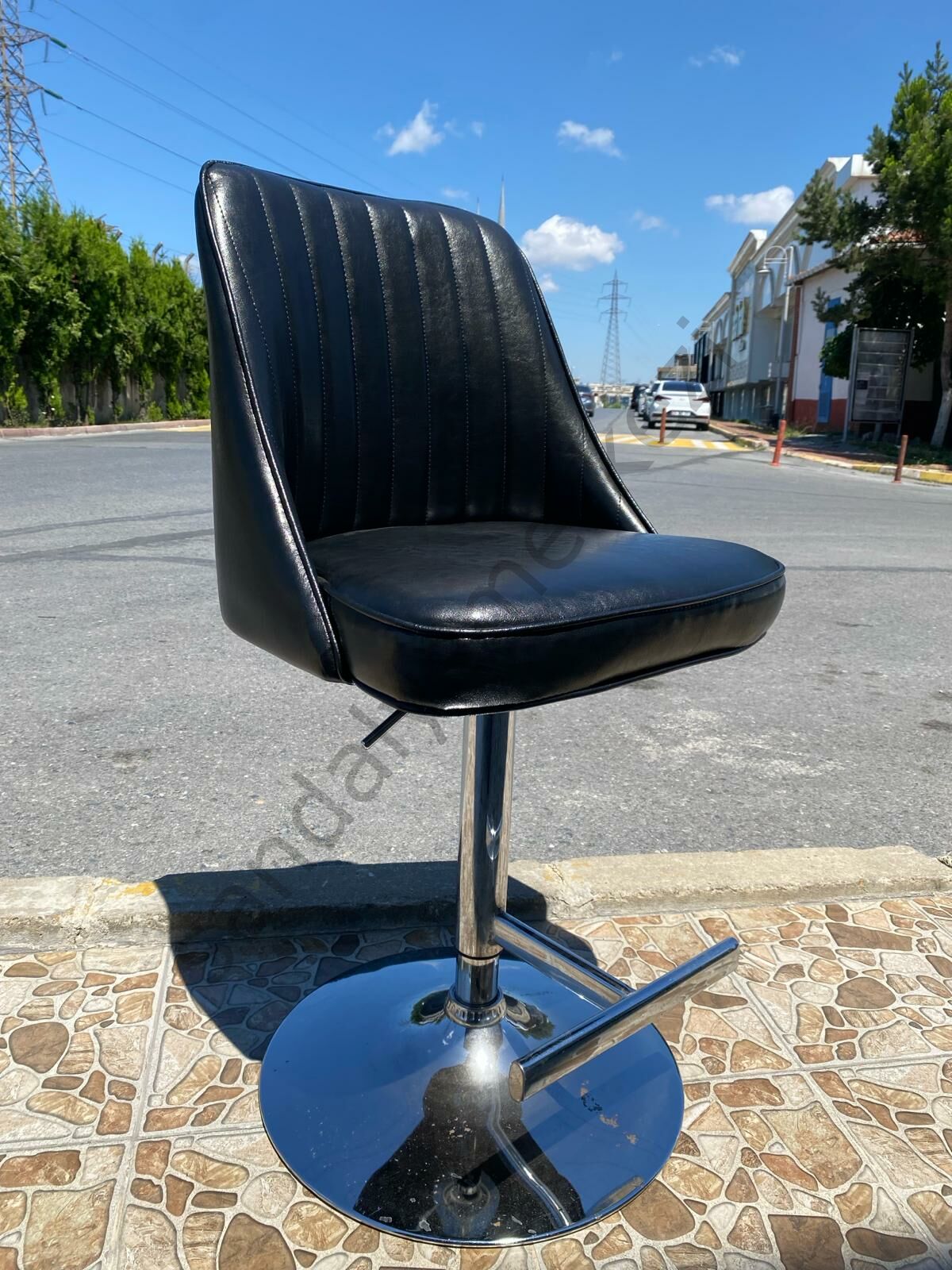 BR-199 LÜKS DERİ BAR SANDALYESİ