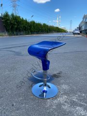 BR-468 PLEKSİ MAVİ BAR SANDALYESİ