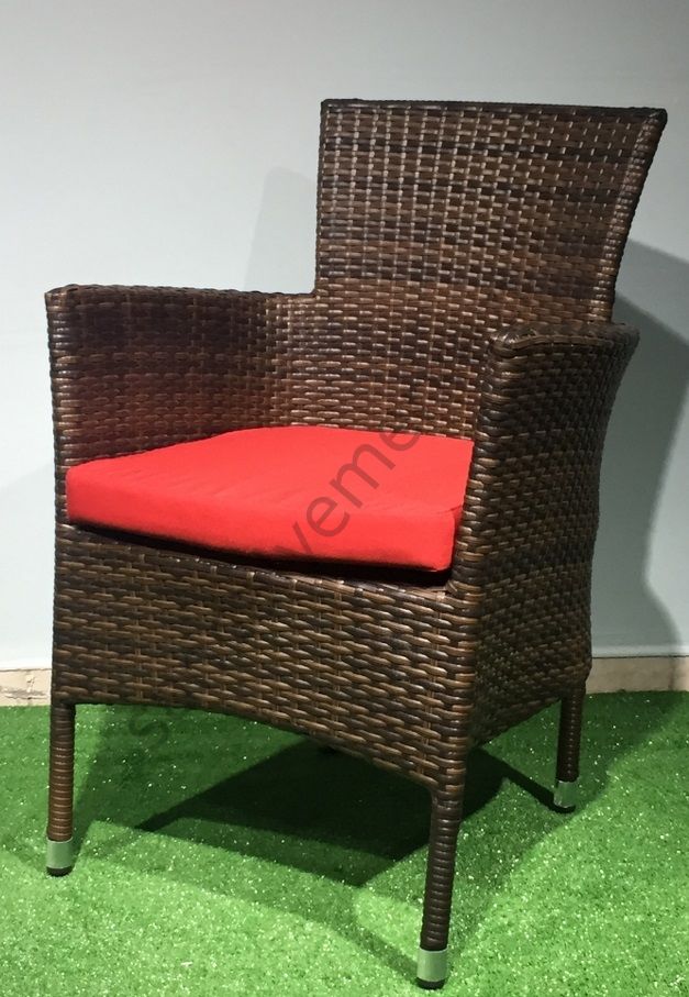 EL ÖRGÜSÜ RATTAN KOLTUK GULCA KAHVERENGİ
