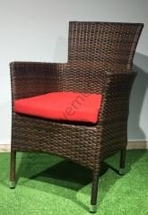 EL ÖRGÜSÜ RATTAN KOLTUK GULCA KAHVERENGİ