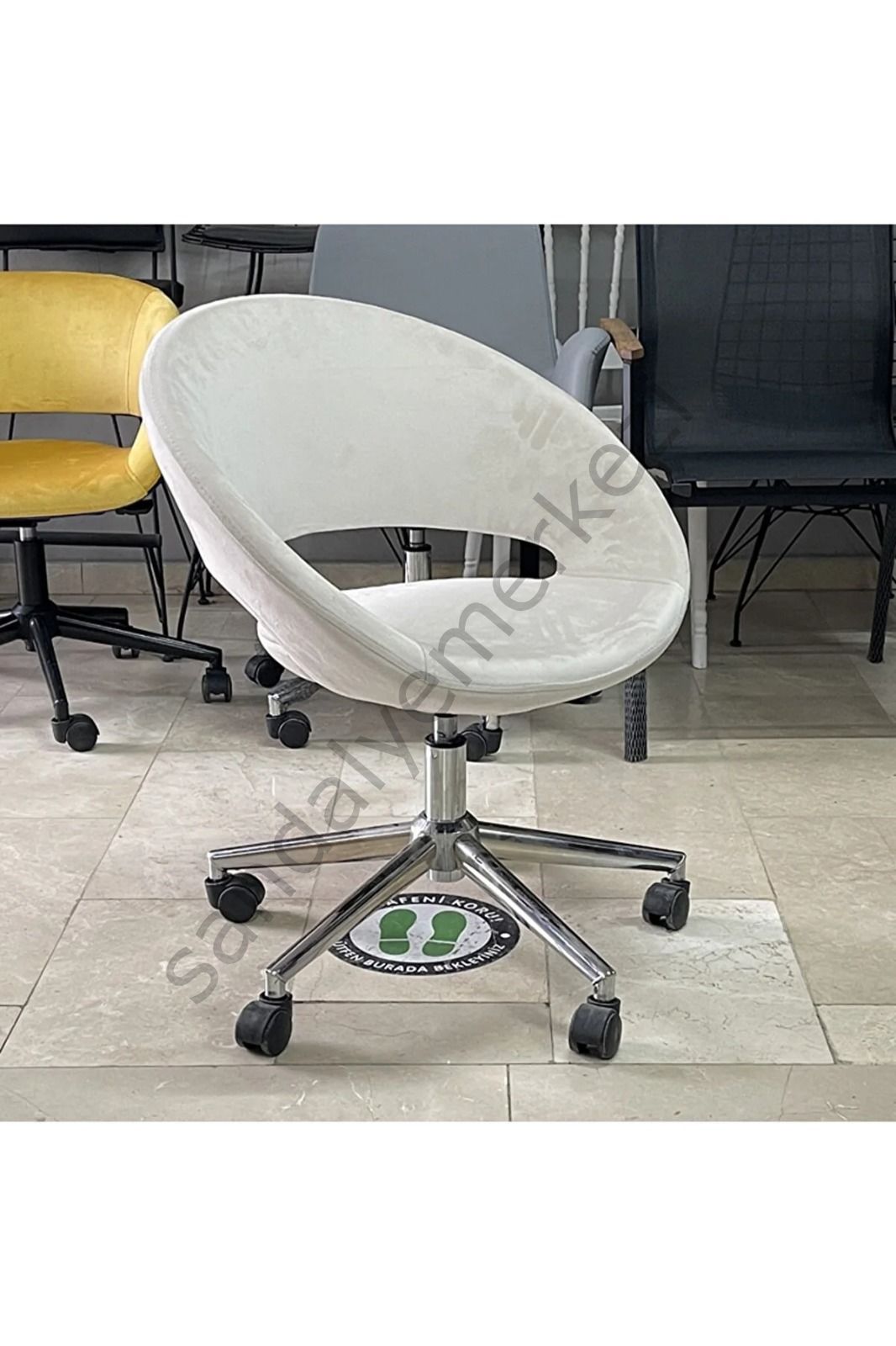 KADİFE ÇALIŞMA SANDALYESİ CS-02