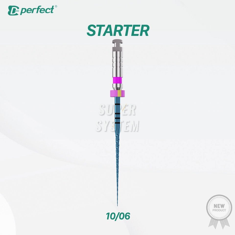 Perfect SUPER SYSTEM Starter Sorti 4'lü Blister Eğe 10/06 25 mm.