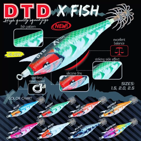 Dtd X Fish 5.5cm Pink Kalamar Zokası