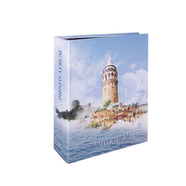 Rabsev RS306 Fotoğraf Albümü 10x15cm 200 Fotoğraf Kapasiteli İstanbul Desenli Lüks Albüm