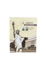 Rabsev RS4602-2 Fotoğraf Albümü 10x15cm 200 Fotoğraf Kapasiteli Özgürlük Anıtı Desenli Anı Albümü