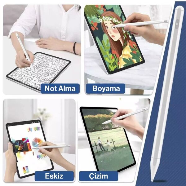 iPad Air Pro Mini 2018-2022 Stylus Hassas Çizim Kalemi 4. Nesil