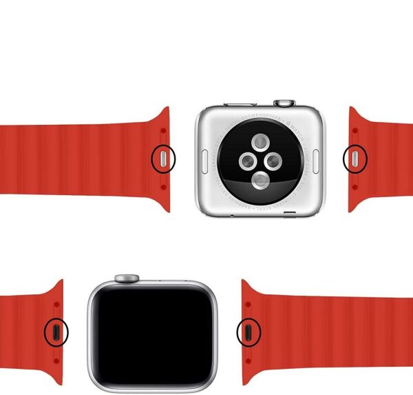 Apple Watch 5 6 7 8 9 Ultra 42mm 44mm 45mm Uyumlu Silikon Loop Kordon