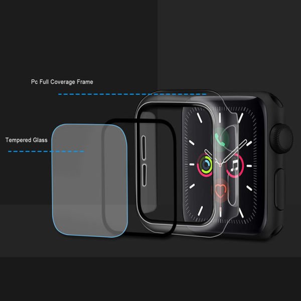 Apple Watch 7 Serisi 41mm Rubber Sert Kapak Kılıf Ekran Koruyucu