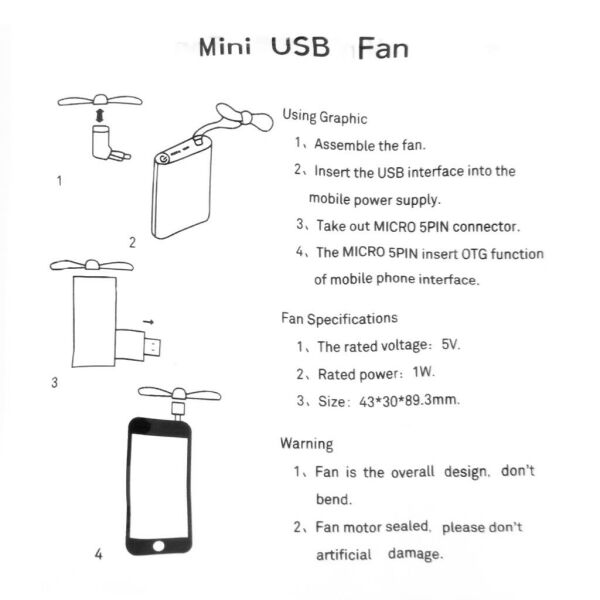 iPhone 7 8 X 11 12 Uyumlu Taşınabilir Mini Fan Vantilatör 2 Adet
