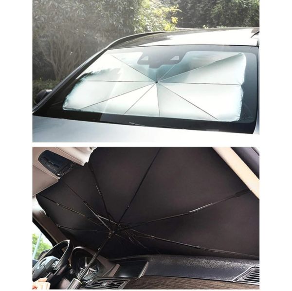 Araç Oto Güneşlik Katlanabilir Şemsiye Ön Cam Güneşlik 145cm-79cm