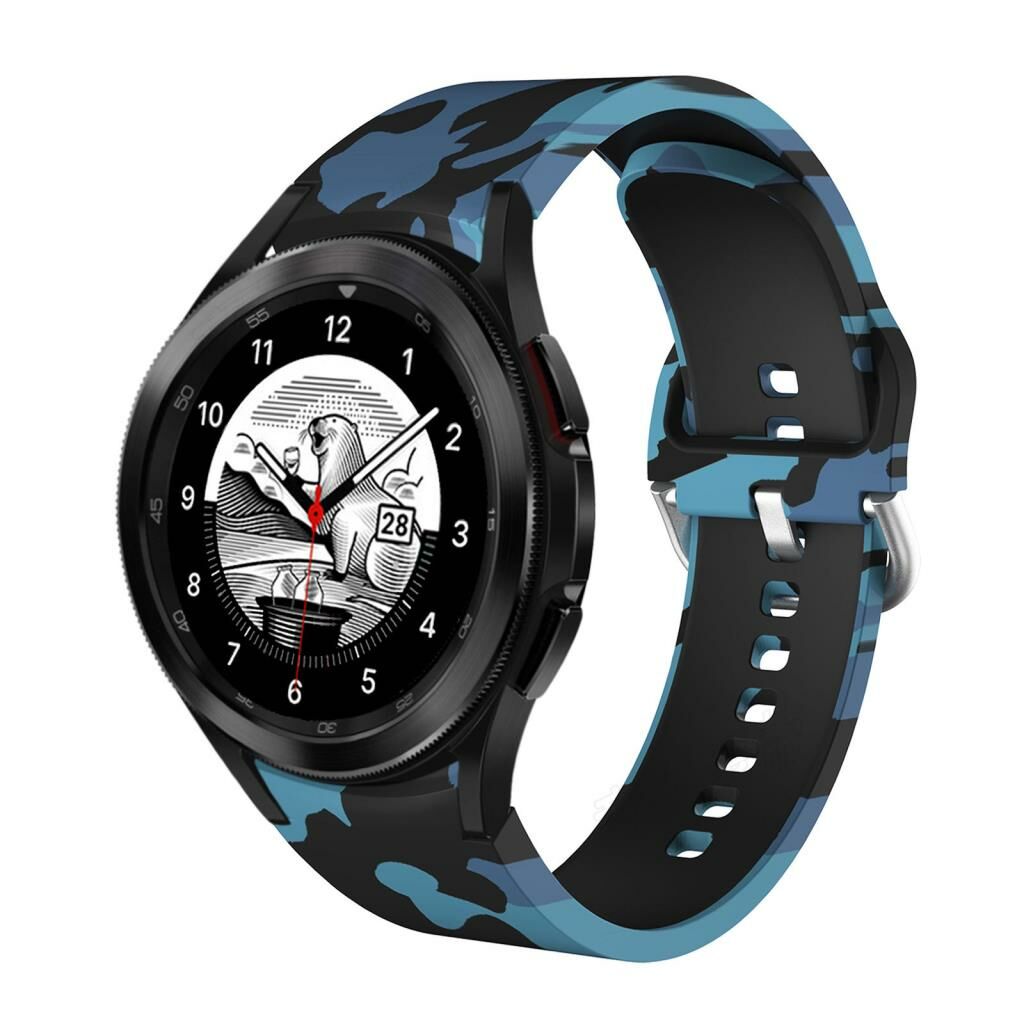 Samsung Galaxy Watch 4 5 6 Pro 40 42 43 44 46 47mm Uyumlu Kamuflaj Kordon