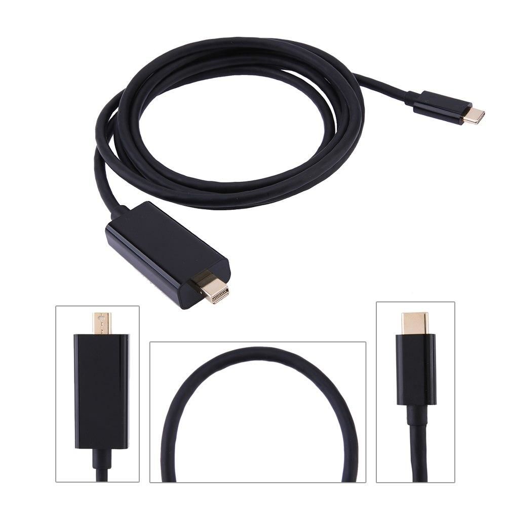 4K Type C to Mini Displayport Thunderbolt Erkek Cevirici 1.8mt
