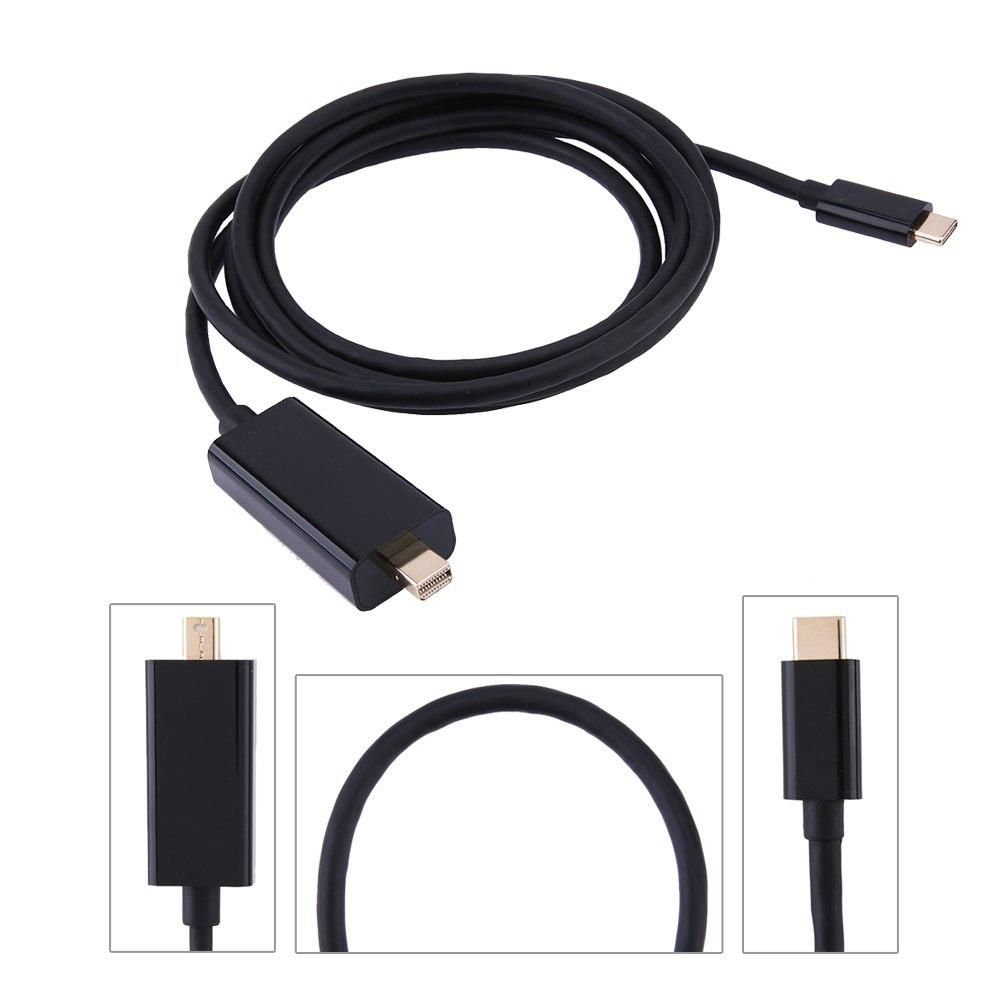 4K Type-C to Mini Displayport Thunderbolt Erkek Çevirici 1.8mt