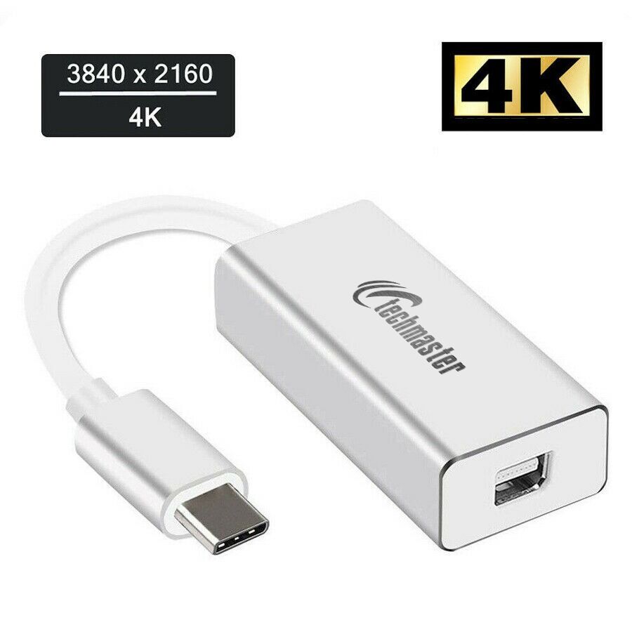 Techmaster 4K Macbook Type-C to Mini Displayport Çevirici Aparat