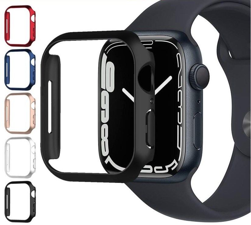 Apple Watch 7 Serisi 41mm Rubber Sert Plastik Kılıf Kapak