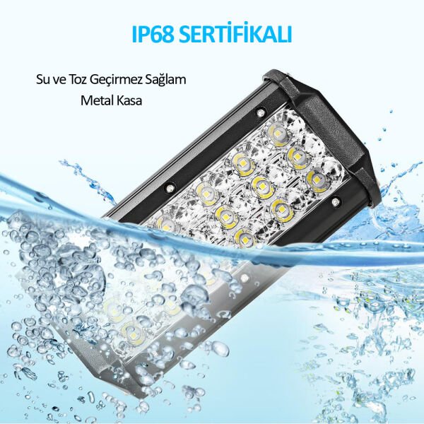 120w 40 Led Off Road Sis Gündüz Farı Lambası Projektör 56 CM